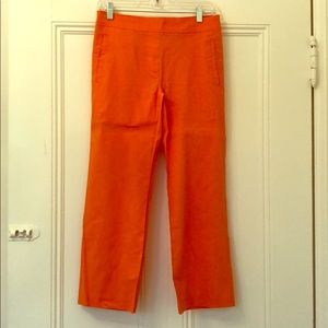 Fun orange cropped pants for summer!